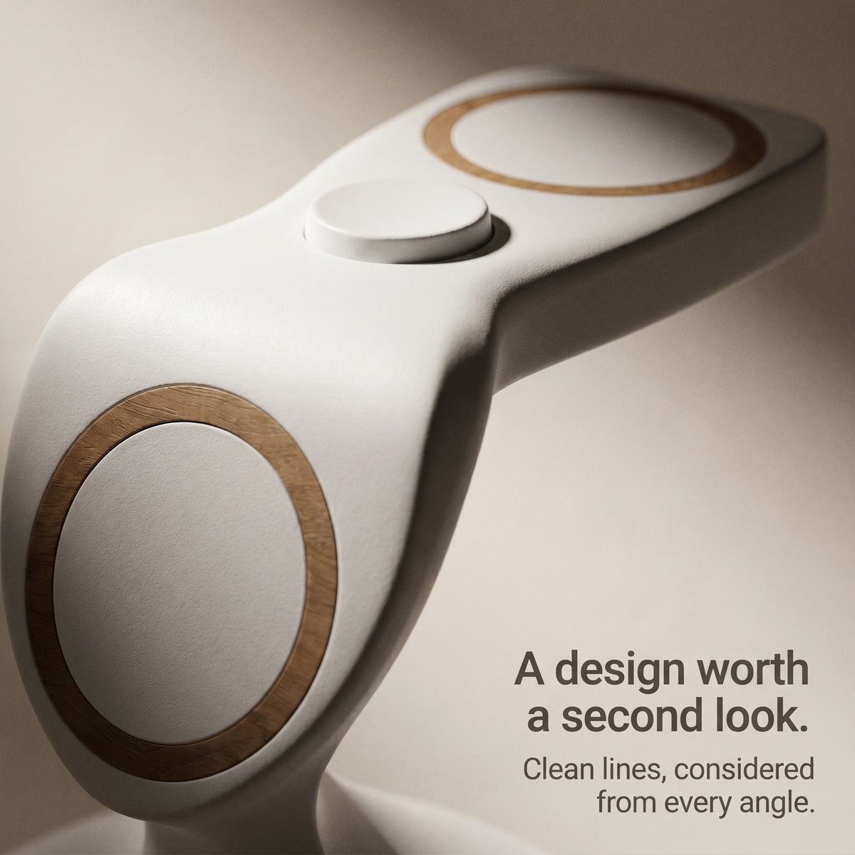 Spade Wood-Look Wireless Charger Stand