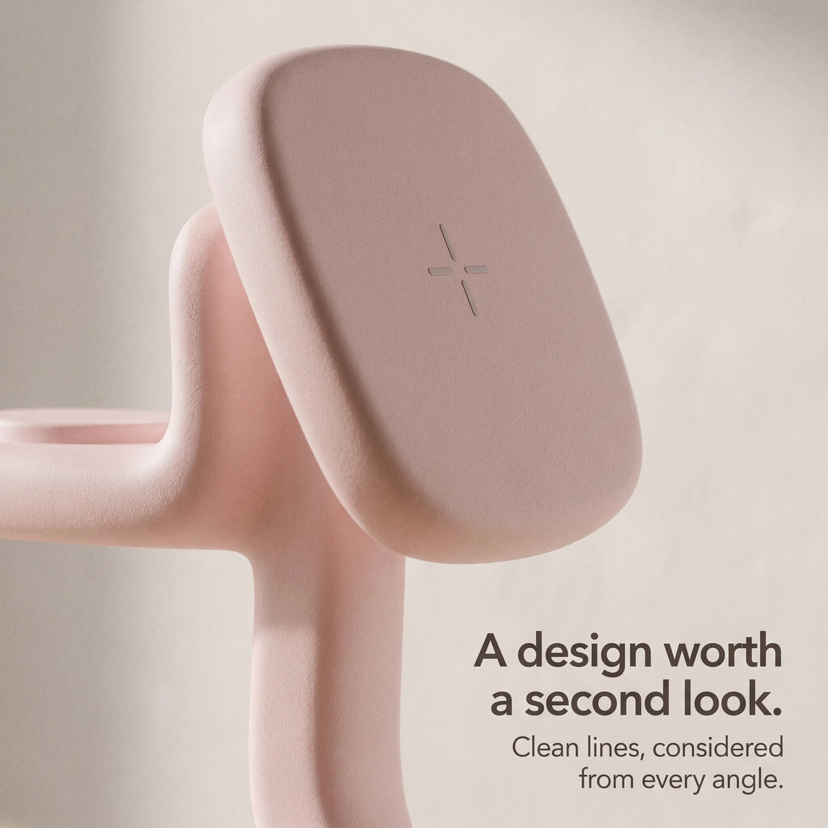 Pinky — Wood-Look Wireless Charger Stand