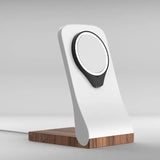 SleekPeak MagSafe iPhone Stand — Wood-Look Desk Charger