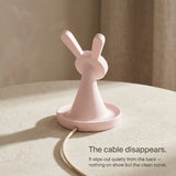 Rabbit Wood-Look Wireless Charger Stand