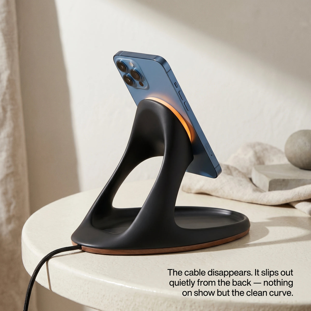 Red Vessel — Wood-Look Wireless Charger