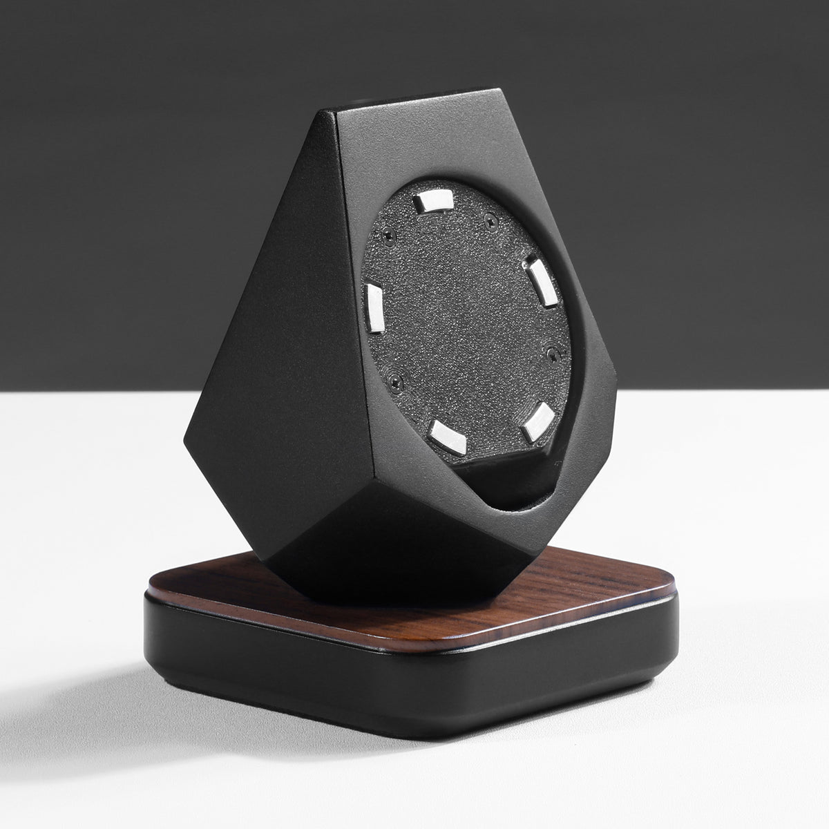 GeoStone MagSafe iPhone Stand — Wood-Look Desk Charger