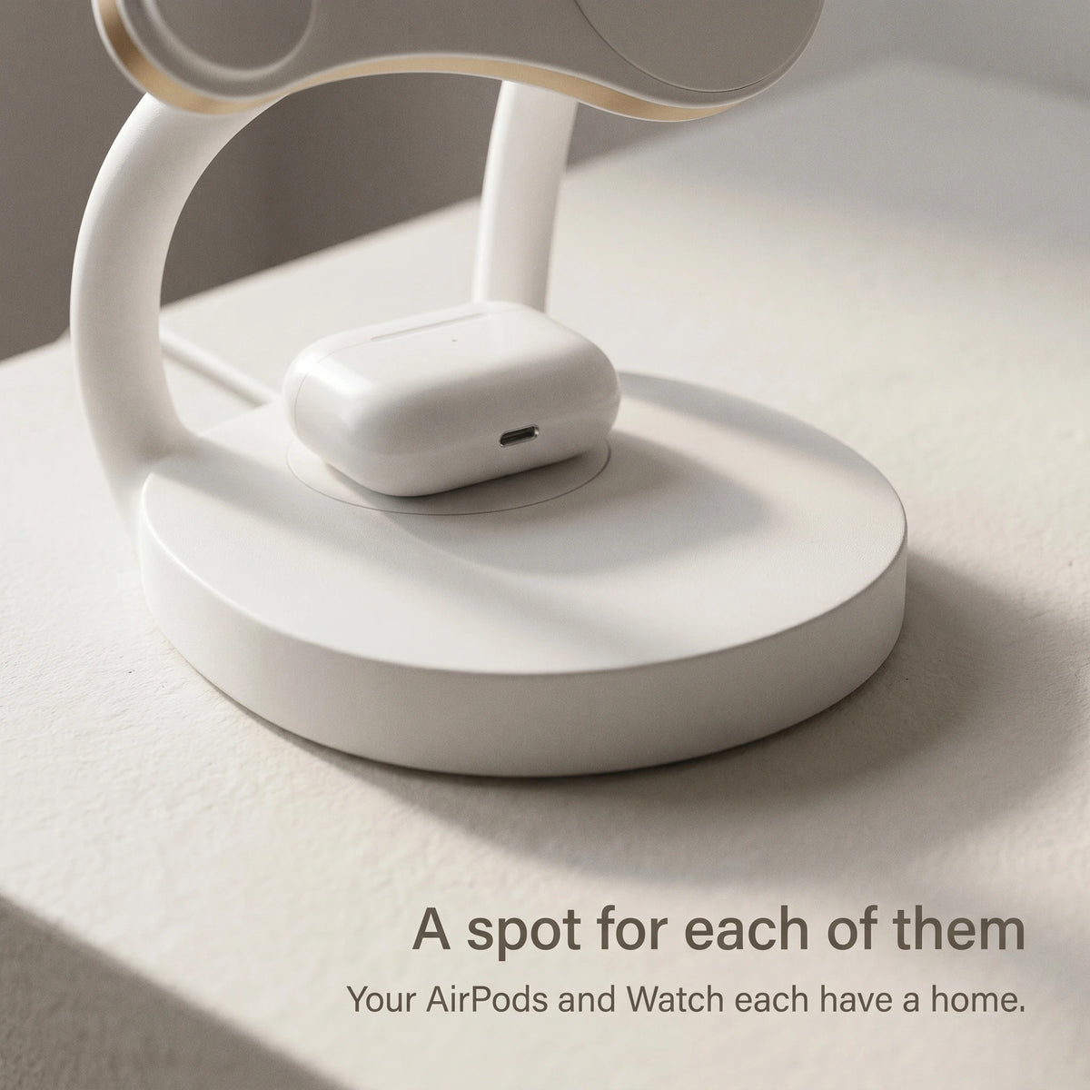 Echo Wood-Look Wireless Charger Stand