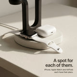 The Square — Wood-Look Wireless Charger Stand 30W