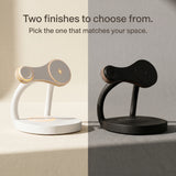 Satellite Wood-Look Wireless Charger Stand