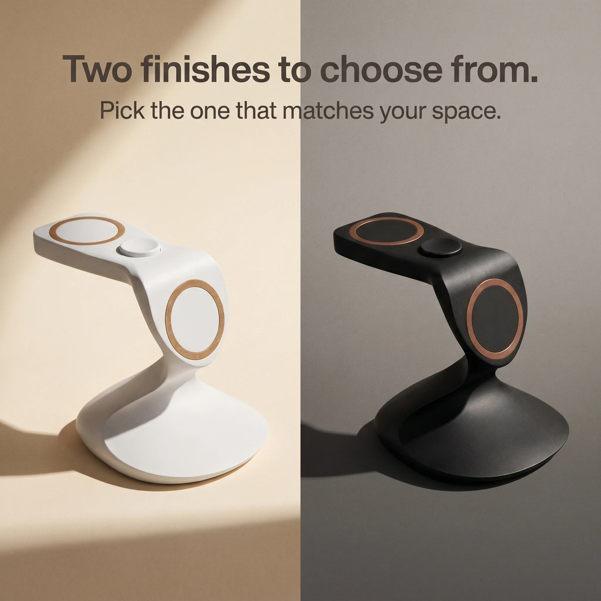 Spade Wood-Look Wireless Charger Stand