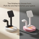 The Square — Wood-Look Wireless Charger Stand 30W
