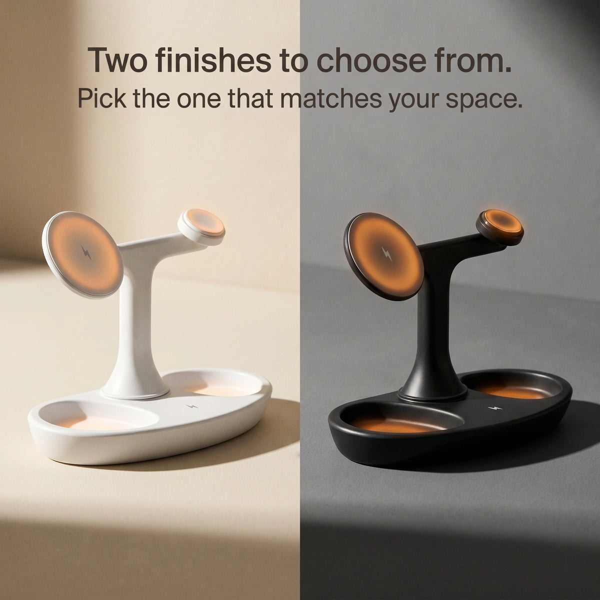 Perch Wood-Look Wireless Charger Stand