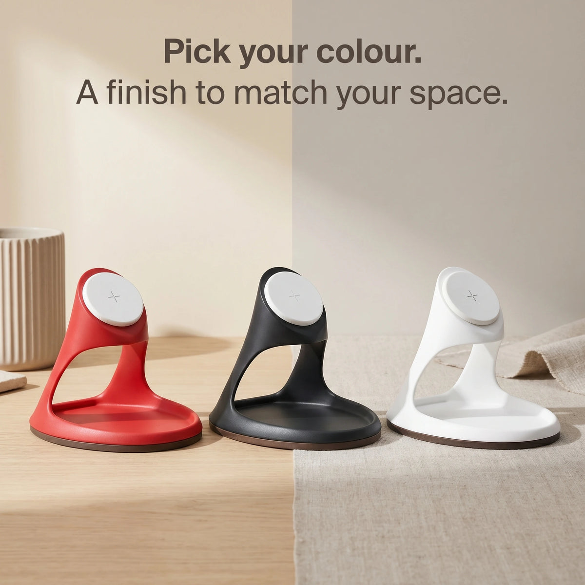 Red Vessel — Wood-Look Wireless Charger