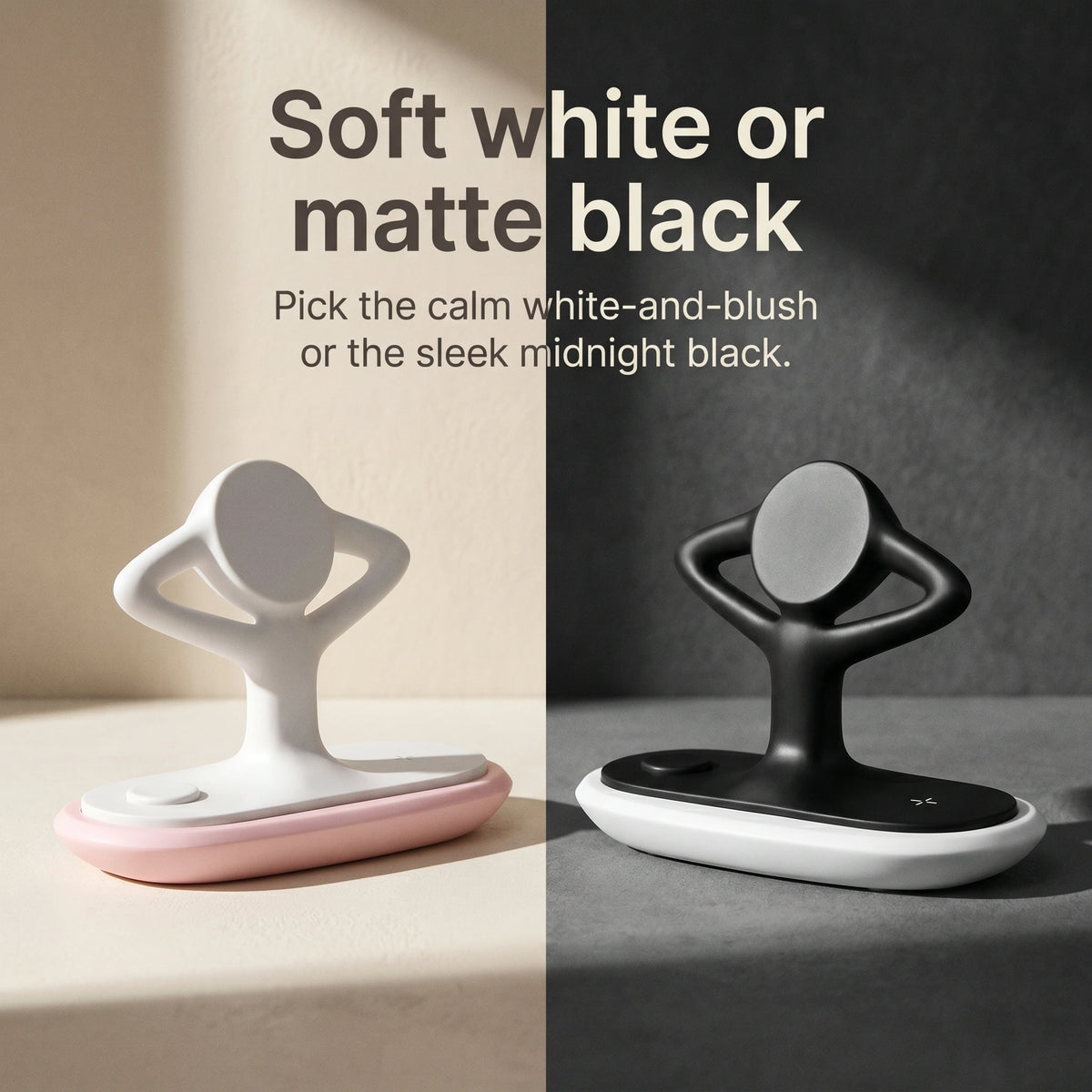 Zen Wood-Look Wireless Charger Stand