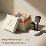 The Square — Wood-Look Wireless Charger Stand 30W