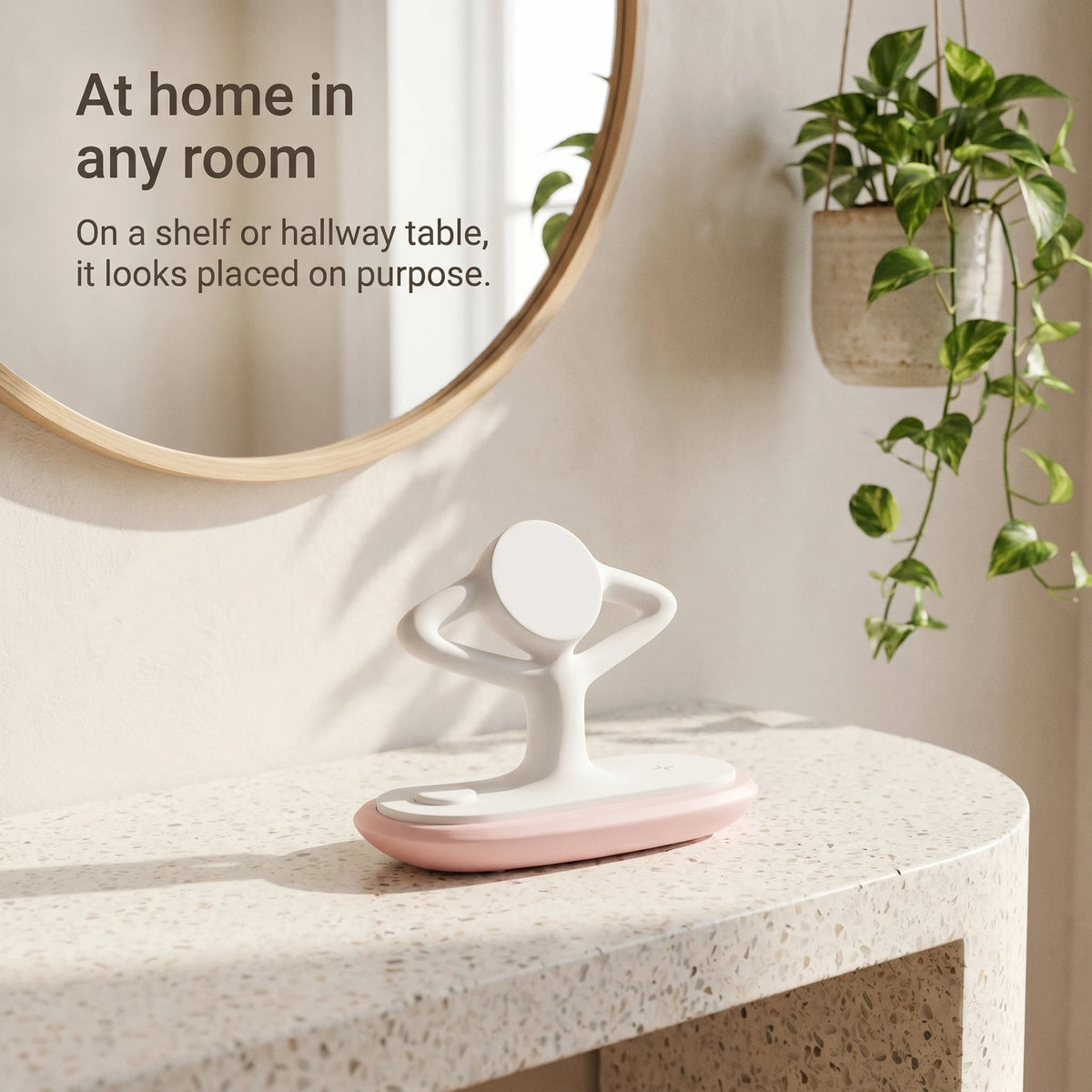 Zen Wood-Look Wireless Charger Stand