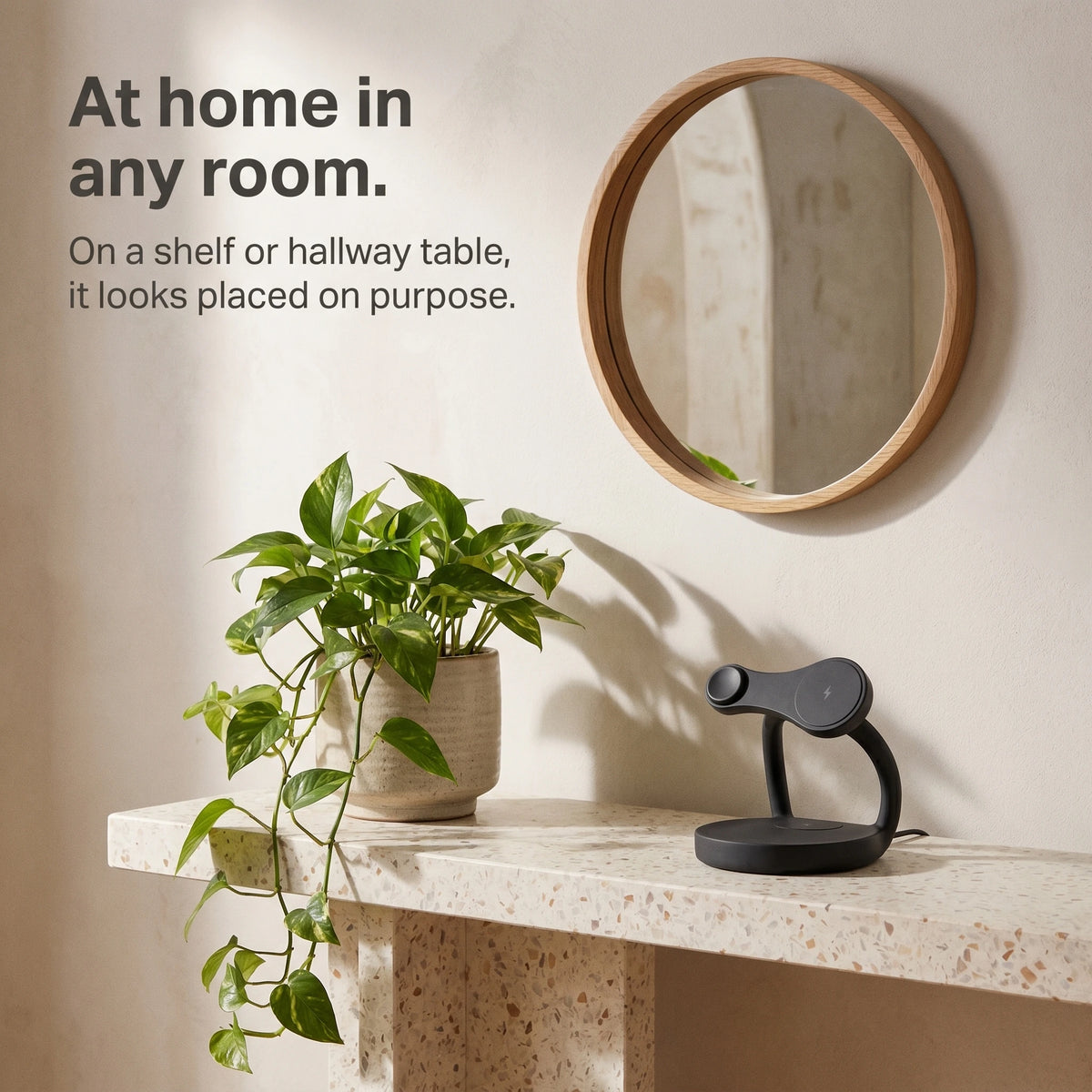 Echo Wood-Look Wireless Charger Stand