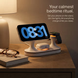 Echo Wood-Look Wireless Charger Tripod Stand