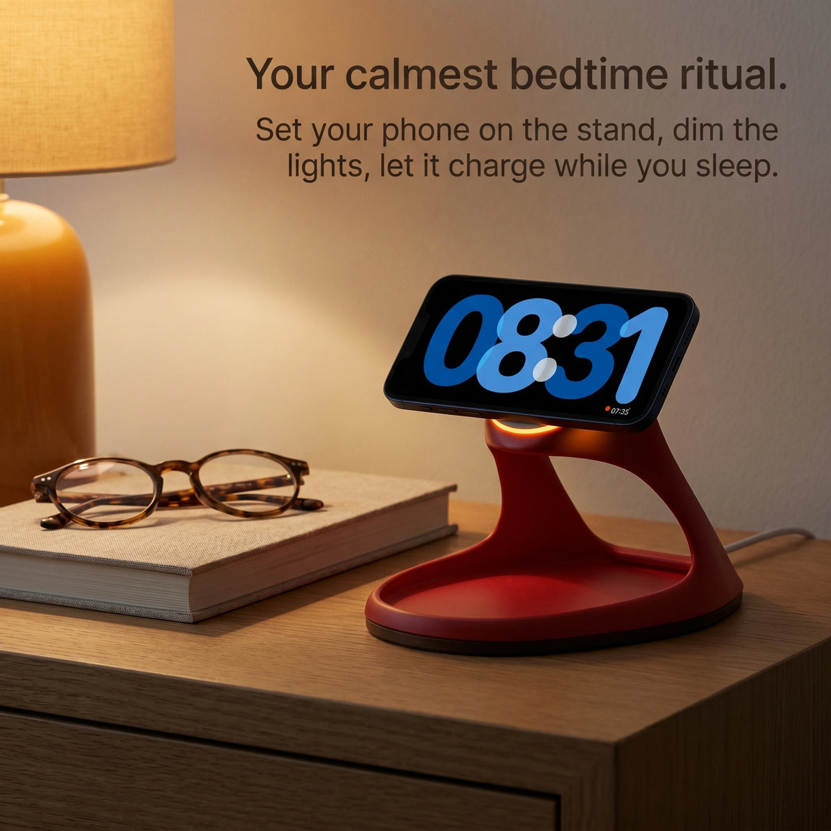 Red Vessel — Wood-Look Wireless Charger