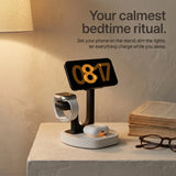 The Square — Wood-Look Wireless Charger Stand 30W