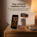 Line Wood-Look Wireless Charger Stand