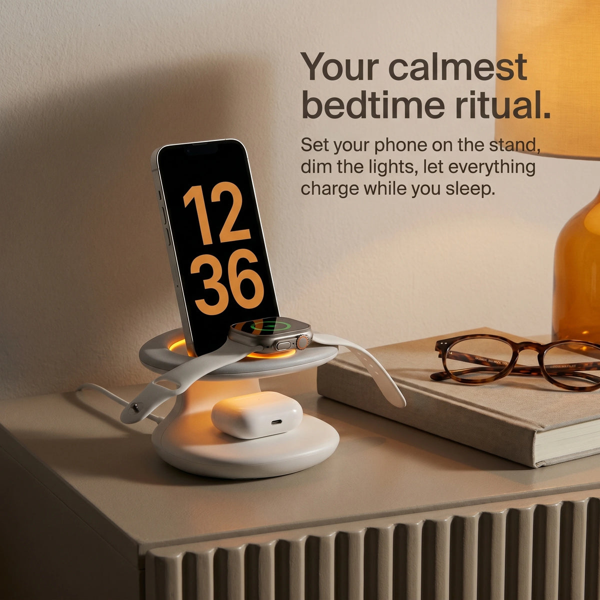 Embrace — Wood-Look Wireless Charger Stand