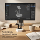 The Square — Wood-Look Wireless Charger Stand 30W