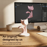 Kitten Wood-Look Wireless Charger Stand