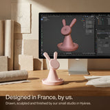 Rabbit Wood-Look Wireless Charger Stand