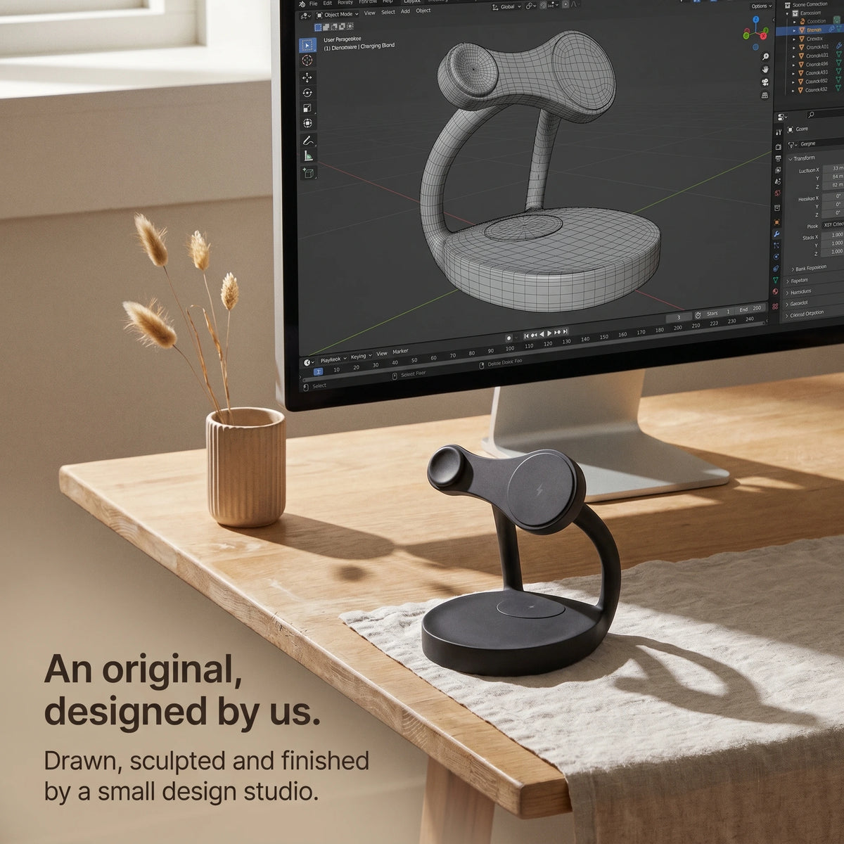 Echo Wood-Look Wireless Charger Stand