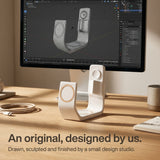 Line Wood-Look Wireless Charger Stand