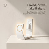 Line Wood-Look Wireless Charger Stand