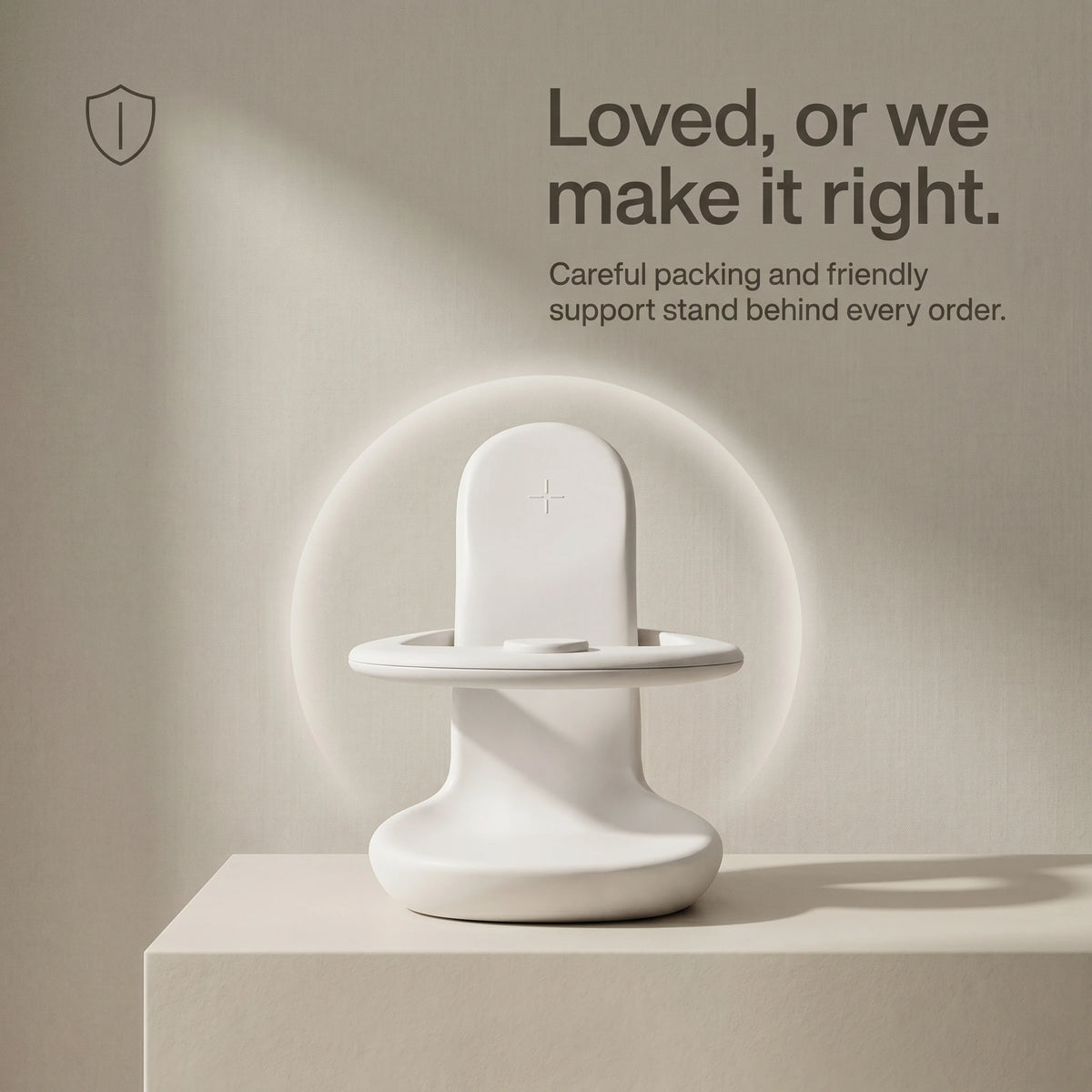Embrace — Wood-Look Wireless Charger Stand