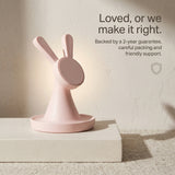 Rabbit Wood-Look Wireless Charger Stand
