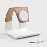 Cascade — Wood-Look Wireless Charger Stand