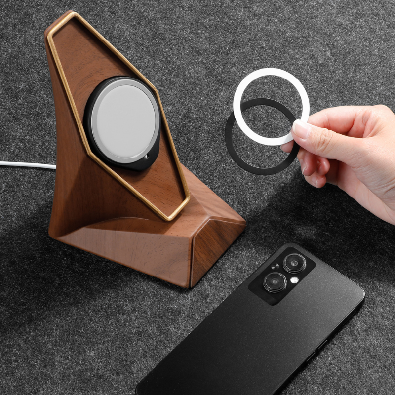 Hexagon MagSafe Charger Stand — 15W Wireless