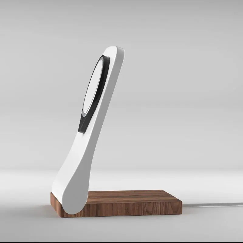 SleekPeak MagSafe iPhone Stand — Wood-Look Desk Charger