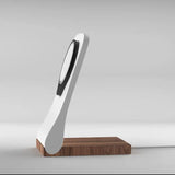 SleekPeak MagSafe iPhone Stand — Wood-Look Desk Charger