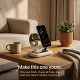 Arcade Wood-Look Wireless Charger Stand
