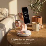 Kitten Wood-Look Wireless Charger Stand