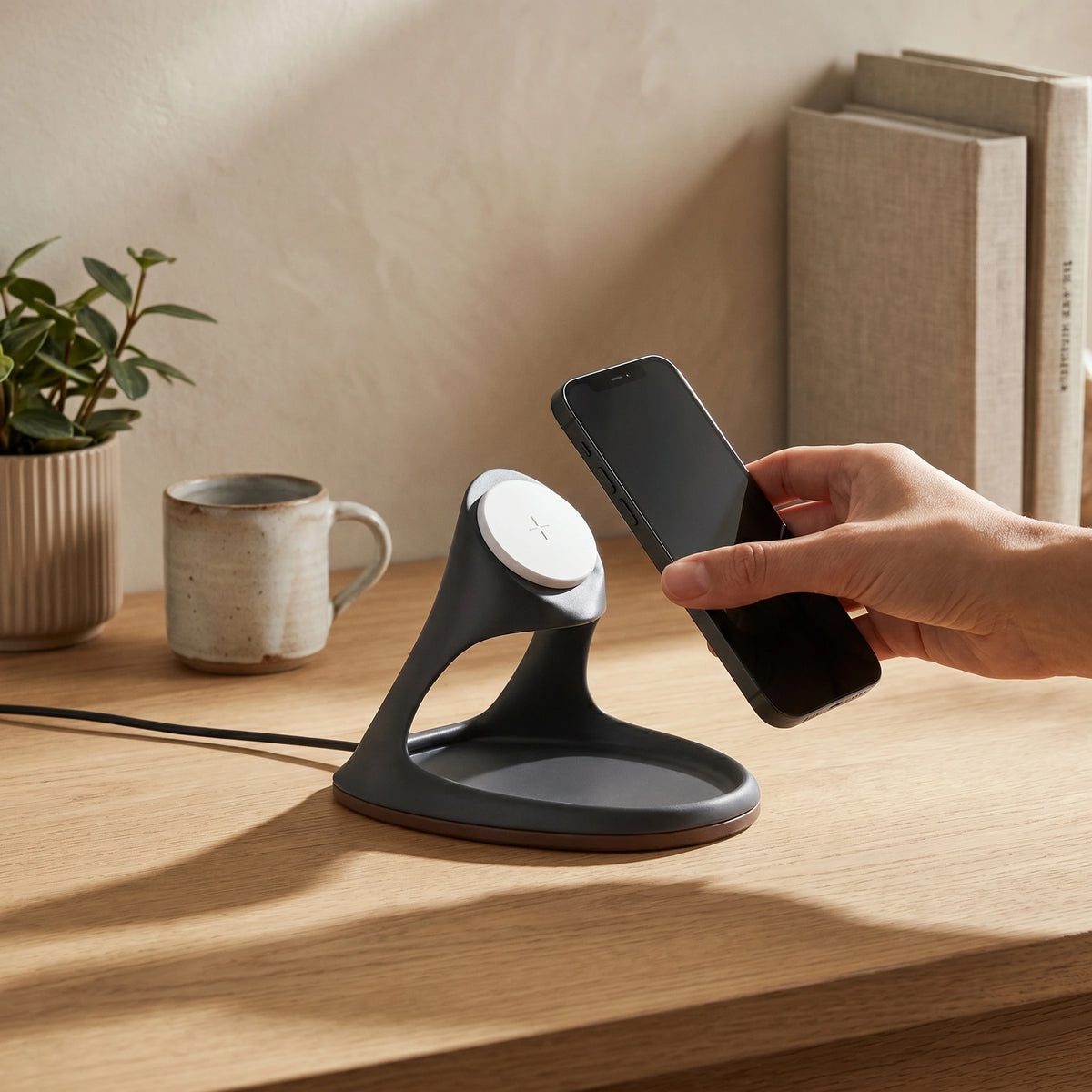 Red Vessel — Wood-Look Wireless Charger