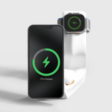 Line Wood-Look Wireless Charger Stand