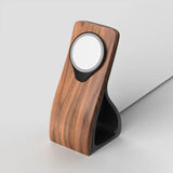 Woodface MagSafe Stand — Wood-Look Desk Charger
