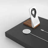SleekPeak MagSafe iPhone Stand — Wood-Look Desk Charger