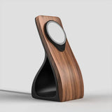 Woodface MagSafe Stand — Wood-Look Desk Charger