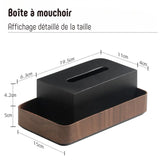 Double rectangle tissue box