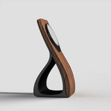 Woodface MagSafe Stand — Wood-Look Desk Charger