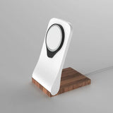 SleekPeak MagSafe iPhone Stand — Wood-Look Desk Charger