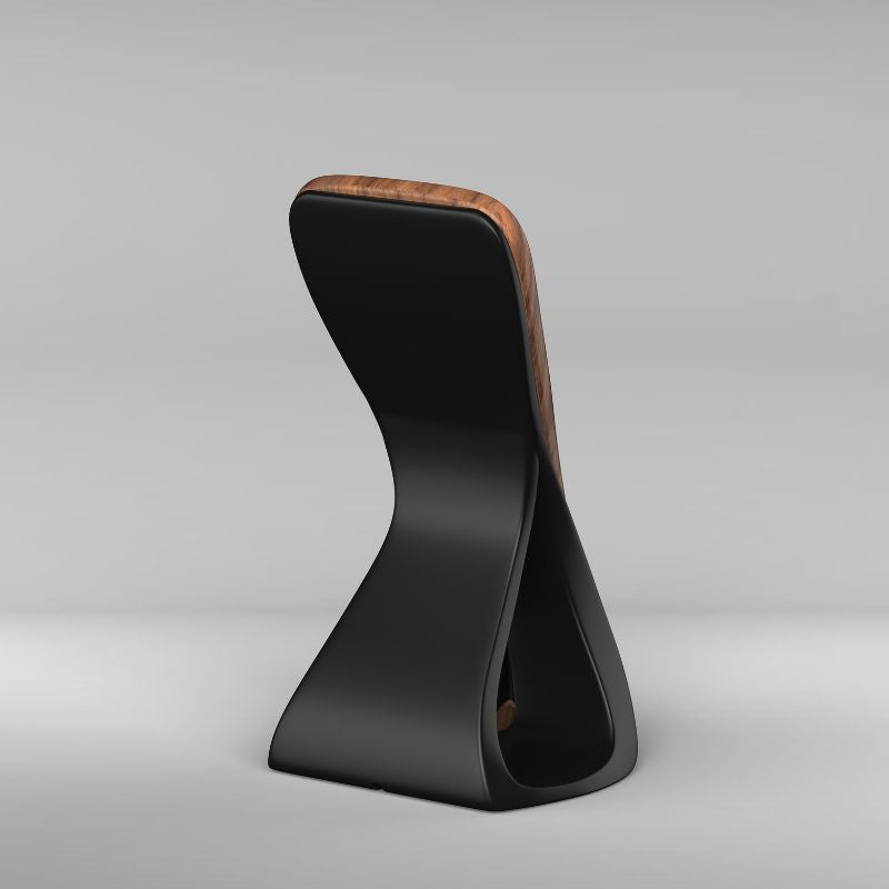 WaveCraft MagSafe iPhone Stand — Wood-Look Desk Charger