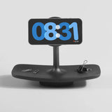 Black Tray Wood-Look Wireless Charging Pad