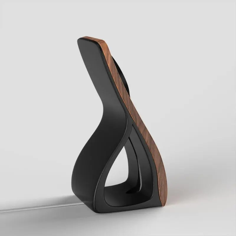 Woodface MagSafe Stand — Wood-Look Desk Charger