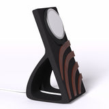ArcFusion MagSafe iPhone Stand — Wood-Look Desk Charger