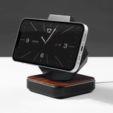GeoStone MagSafe iPhone Stand — Wood-Look Desk Charger