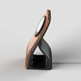 Woodface MagSafe Stand — Wood-Look Desk Charger